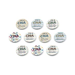 I'm A CNA, What's Your Superpower? - 1.5in Pinback Buttons (10 Buttons)