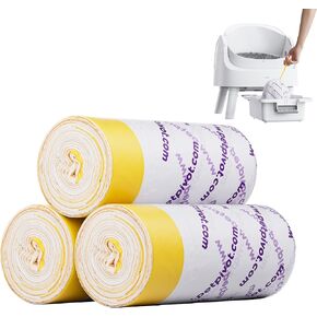Litter Box Liners for AutoScooper 11 Open Top Self Cleaning Litter Box, 3 Rolls 60 pcs