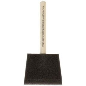 Jen Manufacturing Poly Foam Brush - 3 Inch (Pack of 36) - Wide Brush, Ideal for Smooth Paint Application, Professional-Grade for Painting and Crafts