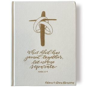 Hand Illustrated and Laser Engraved ESV Journaling Bible White, Wedding Guestbook Bible, Includes Option for Personalized Name Engraving, Makes a Great Personalized Wedding Gift