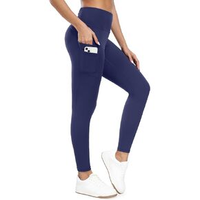 Ewedoos High Waisted Leggings with Pockets for Women Yoga Pants for Women Workout Leggings for Women with Pockets Gray in Kuwait