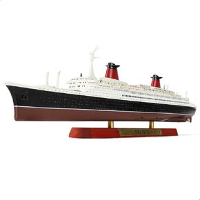 1/1250 RMS Titanic Cruise Ship Model Classic Alloy Metal Die-cast Boat Model Legendary British Cruise with Wooden Display Stand Suitable for Collection or Gift for Adults