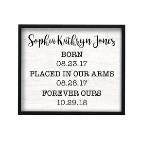 Adoption Day Paper Art Print | Adoption Gift | Gotcha Gift | Gotcha Day | Adoptive Parents Gift | Gotcha Day | Adoption Gift | Adoption Photo