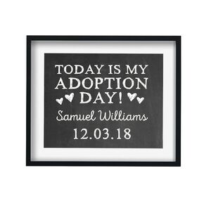 "Today is My Adoption Day" Art Print – Celebrate Child Adoption, Gotcha Day Gift, Optional Frame Available