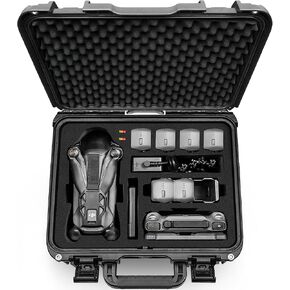 Lekufee Waterproof Hard Carrying Case for DJI Mavic 4 Pro Drone, Fly More Combo, DJI RC Pro 2/RC 2, Battery (7 pcs), Charging Hub, and other Accessories(Case Only)
