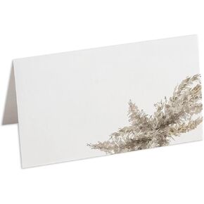 Pampas Place Cards, Pack of 100, Wedding Seating Cards, Escort Cards, 2.5 x 3 inches, Scored and Ready To Use in Saudi Arabia