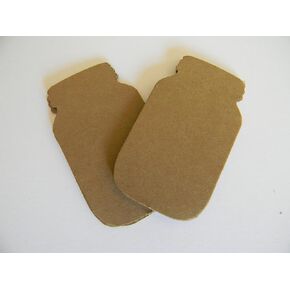 100 Mason Jar Kraft hand punched die cuts party supply tags wedding wishing tree