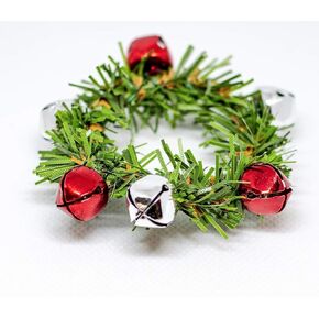 Set of 6 Jingle Bells Napkin Rings, Christmas Napkin Ring, Christmas Table decor, Napkin Ring, Dinner Decor, Holiday Table
