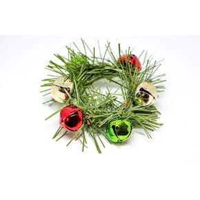 Jingle Bells Napkin Rings, Christmas Napkin Ring, Christmas Table decor, Napkin Ring, Dinner Decor, Holiday Table, Pine Cove Napkin Holder - Set of 6