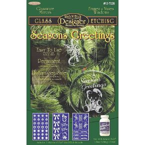 Armour Etch Designer Stencil, Pak Seasons Greetings