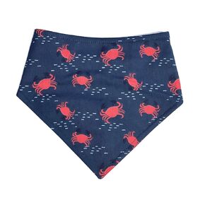 Bandana - Crab Bandana | Nautical Gift | Dog Bandana | Cat Bandana | Gift for Dogs | Gift for Cats | Pet Accessories - Organic Cotton