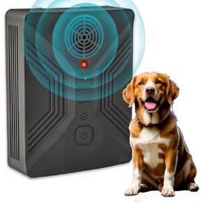 Upgraded Ultrasonic Dog Bark Deterrent Device - Rechargeable, Waterproof, 3 Modes, 33ft Ultrasonic Bark Box, Anti Barking Device - Stops Excessive Barking, Neighbor Dog Disturbances, Pitch-Black