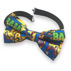 Superhero Bow Tie/Super hero Adjustable BowTie/Pre-Tied Ready to Ship Bow Tie