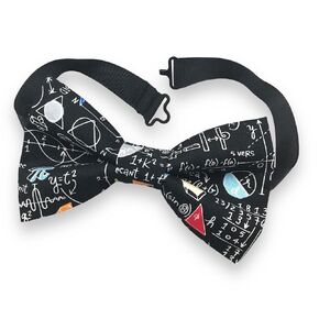 Math Bow Tie/Formulas Geeky Adjustable Bow Tie/Pre-Tied Ready to Ship Bow Tie/Mathematical Bowtie