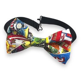Superhero Bow Tie/Super hero Vintage Adjustable BowTie/Pre-Tied Ready to Ship Bow Tie