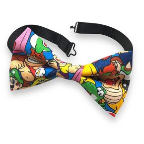 Mario Bros Adult Bow Tie/Pre-Tied Ready to Ship Bow Tie
