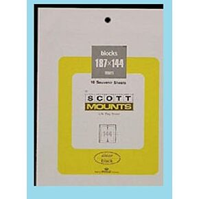 187x144 Black Stamp Mounts Scott # 963B