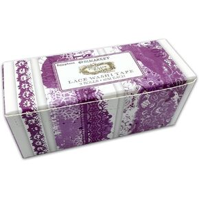 Vintage Bits Lace Washi Tape Set 3/Pkg - Eggplant