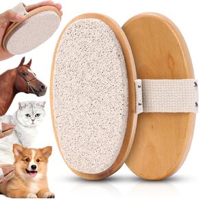 3 Pcs Shedding Stone for Dog Cat Hair Pumice Stone Pet Hair Remover With Handle Pet Fur Shedding Grooming Tool Pet Hair Removal Tool for Short-Hair Pet Horse Carpet Couch Furniture 5.1"×2.7"×1.18"