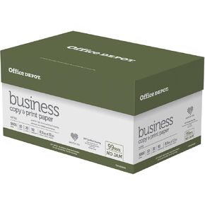 Office Depot® Brand Business Multi-Use Printer & Copier Paper, Letter Size (8 1/2" x 11"), 5000 Total Sheets, 92 (U.S.)