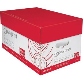 (8.5"" x 11"") - Multi-Use Copy & Printer Paper Brightness 92, Case of 10 Reams - 5,000 Pages Total