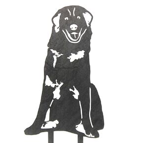 Corten Steel Great Pyrenees Dog Silhouette Yard Stake (Large)