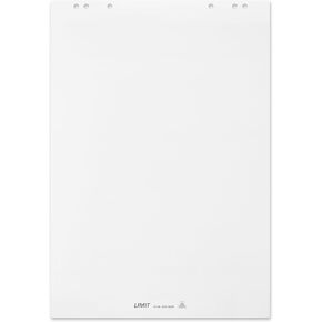 Limit 1 x flipchart pad, blank, pad with 20 sheets, 80 g/m² paper, 6 holes
