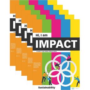 PLAYROOM Impact Flip Paper Pad - Set of 5 Workshop Tools for Sustainable Thinking - FSC® Certified - Compact DIY Framework - English Language