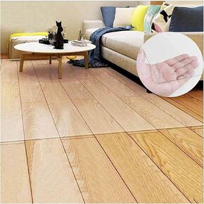 Clear PVC Office Chair Mat for Hardwood Floors Transparent Floor Protector for Entryway Hallway Bathroom Kitchen 140 * 180cm