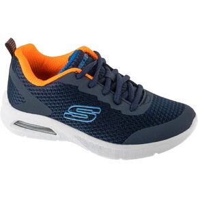 Skechers Boy's Microspec Max -Kaptix Sneaker, Black/Red/Blue, 6.5 Big Kid in Saudi Arabia