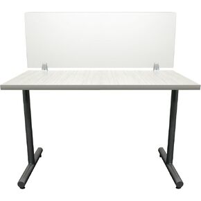 OBEX Clear Acrylic Desk Mounted Privacy Panel, 18" x 30", Clear