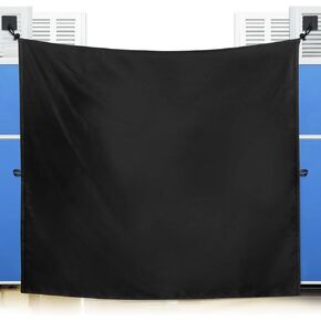 72 * 66IN Office Cubicle Curtain Cubicle Privacy with Self-Adhesive Hook Adjustable Length All-Around Privacy Curtain Door Partition for Workstations Study Room