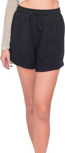 YMI Women's Double Gauze Drawstring Banded Hem Shorts Deal in Saudi Arabia