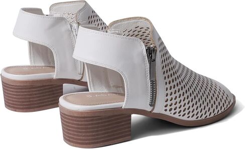 J. Adams Tracy Booties for Women - Peep Toe Low Block Heel Bootie in Kuwait