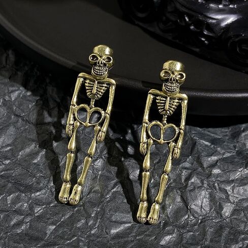 Spider Ear Cuff for Women Punk Crawler Earrings Gothic Ear Wrap Earrings Skull Hand Climber Earrings No Piercing Earrings for Girls Halloween Christmas Party Jewelry Gifts for Girlfriend in Saudi Arabia