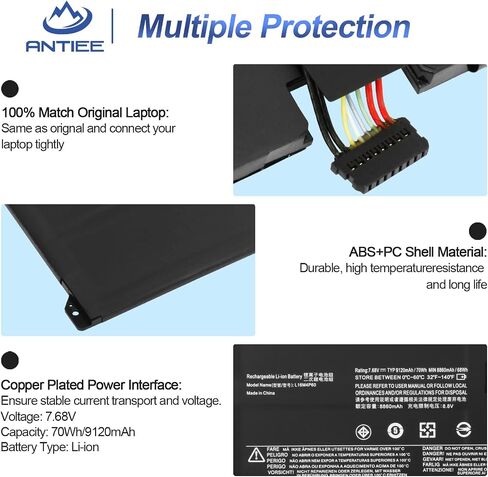 L16C2PB2 Laptop Battery for Lenovo IdeaPad 320-15ABR/15IAP/15IKB/15ISK/17IKB 130-14AST 130-14IKB 130-15IKB 130-15AST S145-15AST S145-14IIL 330-15IKB 520-15IKB V320-17IKB V145-15AST L17M2PB7 L16L2PB2 in Saudi Arabia