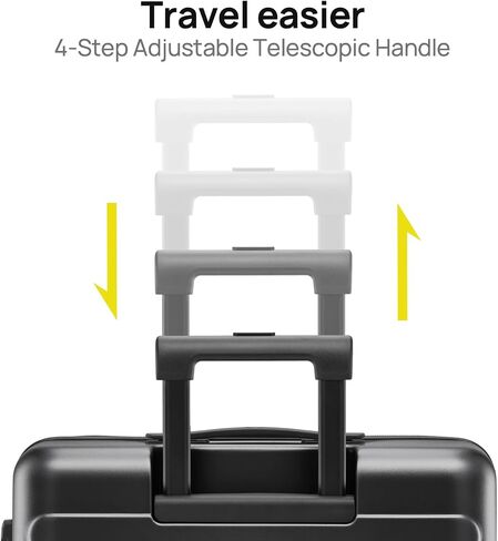 20" Carry on Luggage, Hard-Shell, TSA Lock, Lightweight, Spinner Suitcase Airline Approved in Kuwait