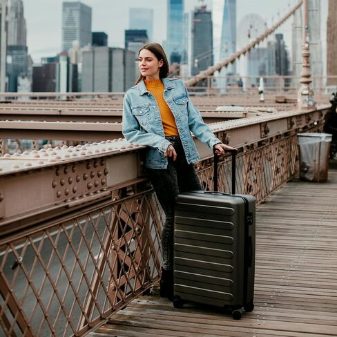 20" Carry on Luggage, Hard-Shell, TSA Lock, Lightweight, Spinner Suitcase Airline Approved in Kuwait