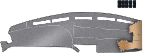 Upgrade Dacron Dashboard Cover Fit for 2011-2018 Fo-rd Fiesta (Without Navigation) Effective Anti Glare, Reduce Reflection, Sun Protection, Dust Proof, UV-Proof -Grey in Saudi Arabia