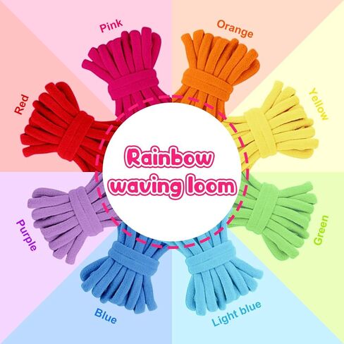 daheypong Weaving Loom Kit Toys, Arts and Crafts for Kids and Adults, Ideal Gifts for Girls, Potholder Weaving Loom Kits with Portable Box and Craft Loops, Craft Potholders and Friendship Bracelets in Kuwait