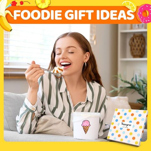 HAPPYPOP Unisex Ice Cream Gifts For Ice Cream Lovers Ice Cream Socks, Funny Gifts For Men Women in Saudi Arabia