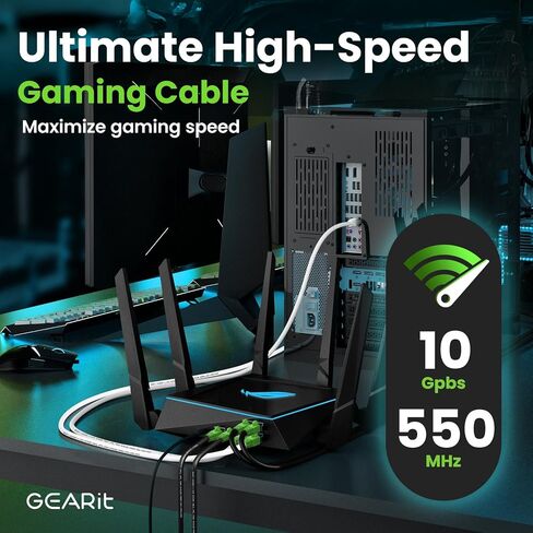 كابل إيثرنت خارجي GearIT Cat6 (75 قدمًا) CCA نحاسي، مقاوم للماء، دفن مباشر، في الأرض، سترة للأشعة فوق البنفسجية، POE، شبكة، إنترنت، كابل Cat 6، Cat6 - 75 قدمًا in Saudi Arabia