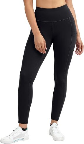 Ewedoos Yoga Pants with Pockets High Waisted Leggings with Pockets for Women Tummy Control Gym Leggings Workout Pants Gray in Saudi Arabia