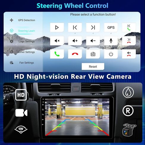 [2+64G] ستيريو سيارة Android 13 لسيارة Hyundai Accent 2006-2011 مع Apple Carplay&Android Auto، راديو سيارة بشاشة تعمل باللمس 9 بوصة مع وصلة مرآة GPS WiFi Bluetooth FM/RDS SWC AUX-in+كاميرا احتياطية in Saudi Arabia