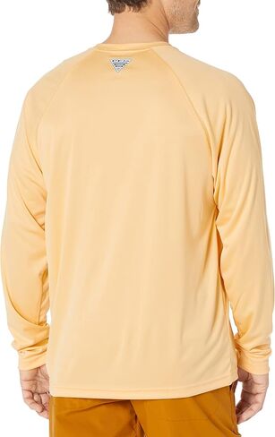 Columbia Men's Terminal Tackle Long Sleeve Shirt, Cocoa Butter/City Grey Logo, Large in Saudi Arabia
