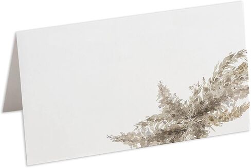Pampas Place Cards, Pack of 100, Wedding Seating Cards, Escort Cards, 2.5 x 3 inches, Scored and Ready To Use in Saudi Arabia