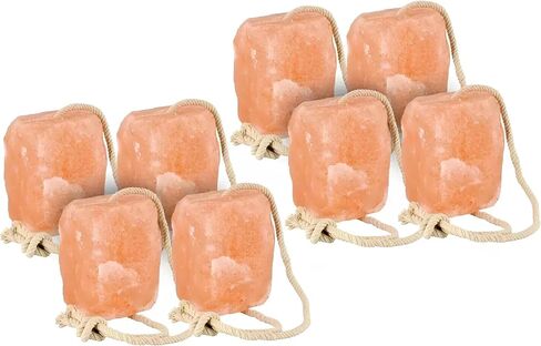 4 Premium Himalayan Horse Salt Lick 5–6 lbs Each Treat Block | Equine Mineral Salt Block with 36″ Rope | Horse Treats for Horses, Deer, Goats & Livestock in Saudi Arabia