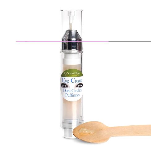 KBS Creation Creation Serum - يستهدف الدوائر الداكنة ، والانتفاخ تحت العين ، وأقدام الغربان ويقلل من الخطوط الدقيقة والتجاعيد ، وعلاج أكياس العين الأساسية للرجال والنساء ، ورائحة الخيار ، 10 مل. in Kuwait