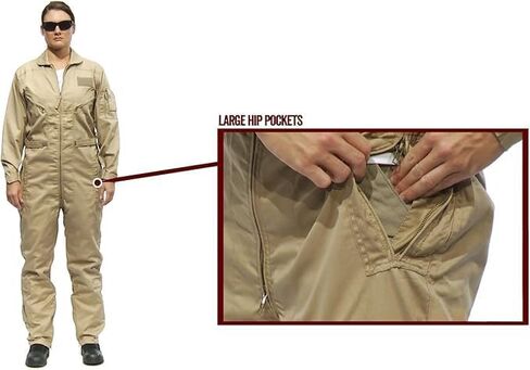 TRU-SPEC Men's 27-P Basic Flight Suit in Saudi Arabia