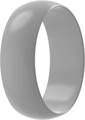 ThunderFit Silicone Wedding Ring for Men - 1 Ring (Men Black, 16-16.5 (25.10mm) in Saudi Arabia